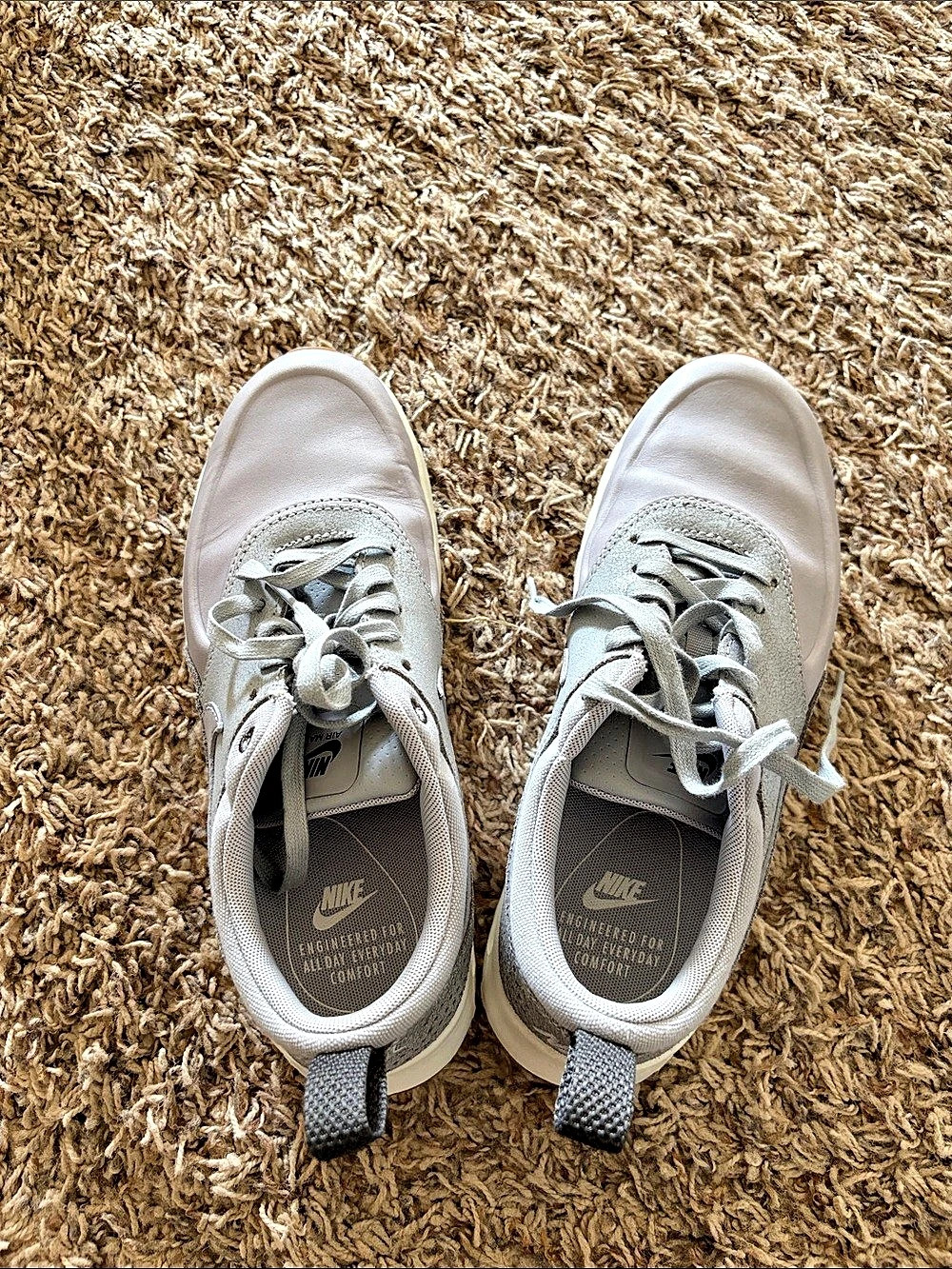 Nike Air Max Thea Sneakers Gray & White US 6